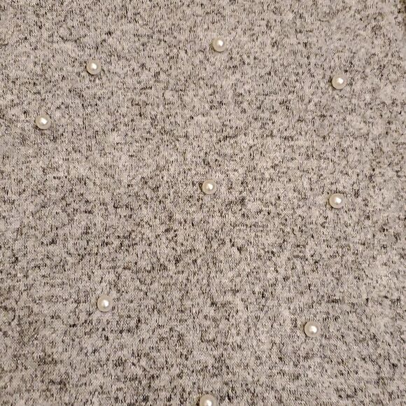 Juicy Couture gray with pearl detail gray sweater - Picture 5 of 9